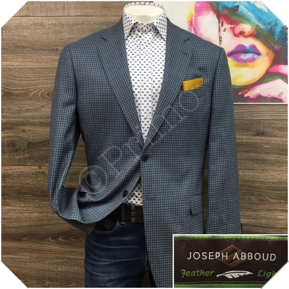 JOSEPH ABBOUD Mens Wool Silk Blazer Sport Coat Casual Jacket‎ 44L Classic Suit